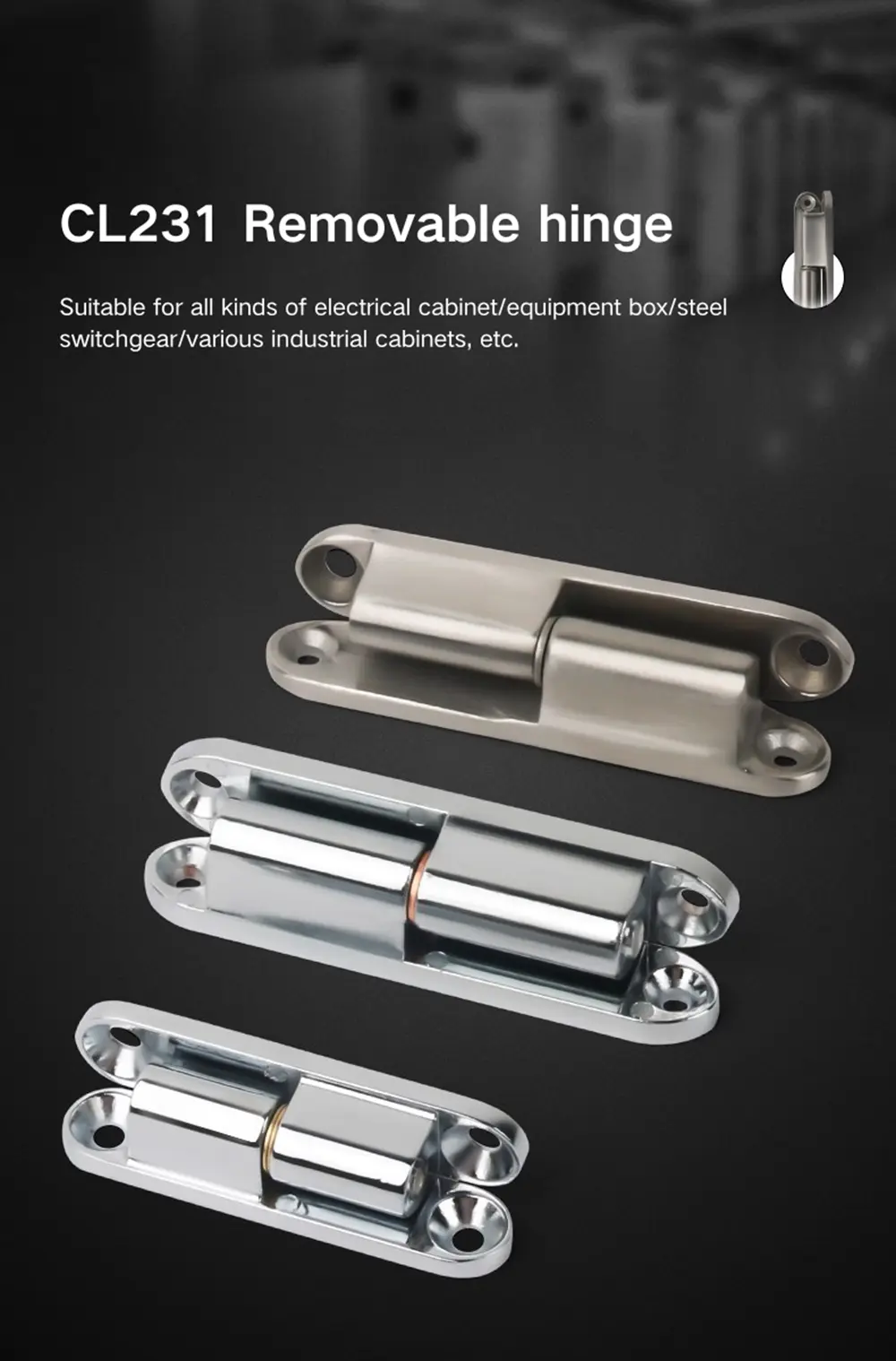 Cabinet Door Pivot Central Shaft Hinges