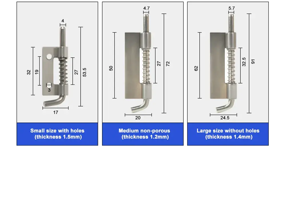 Spring Bolts Latch Hinge