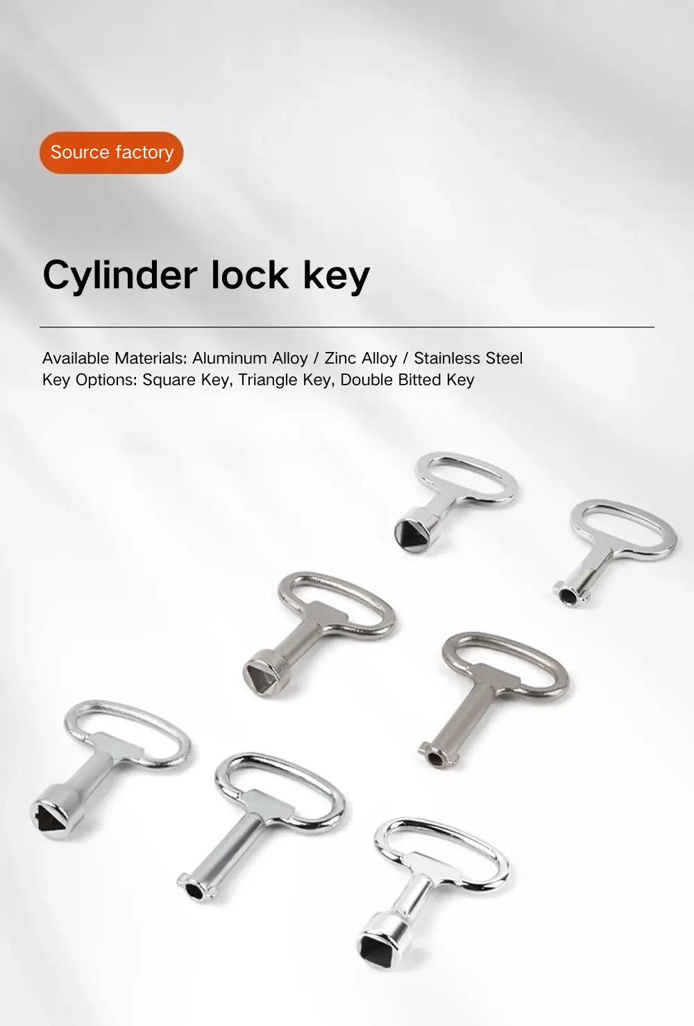 Zinc Alloy Triangle Key